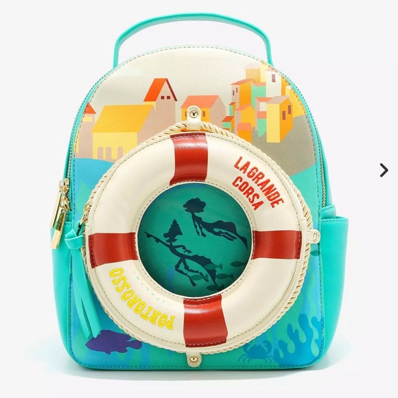 Danielle Nicole Disney Pixar Luca Porto Rosso Lifesaver Mini Backpack -Exclusive - Picture 1 of 13